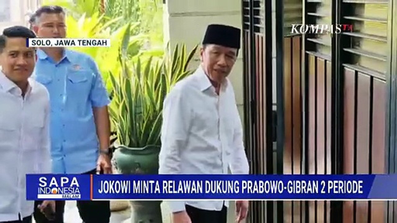 Soal Relawan Dukung Prabowo-Gibran 2 Periode, Jokowi: Memang Sejak Awal Saya Perintahkan Seperti Itu
