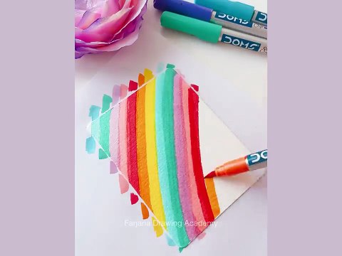 10 EASY ART IDEAS __ Painting hacks for BEGINNERS __ easy art tips __ painting techniques #art #painting #drawing #skills