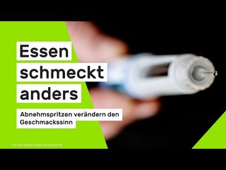 Essen schmeckt anders: Abnehmspritzen verändern den Geschmackssinn der Anwender
