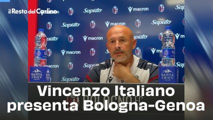 Vincenzo Italiano presenta Bologna-Genoa: video