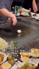 عرض سحري مذهل على طاولة الطعام ✨🍣 Amazing MAGIC Trick at the Hibachi Table ✨🍣