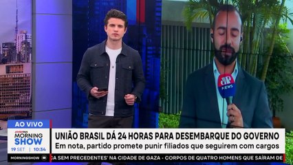 UNIÃO BRASIL dá 24 horas para filiados deixarem GOVERNO LULA