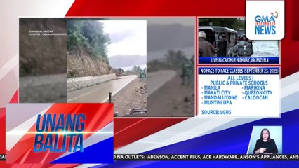 Malakas na ulan at landslide, naranasan sa Aurora | Unang Balita