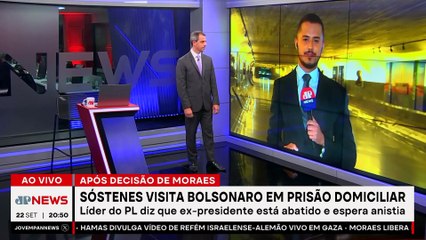 Sóstenes visita Bolsonaro e diz que ex-presidente está abatido após condenação
