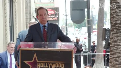 Chris Wallace speaks during his Hollywood Walk of Fame Ceremony