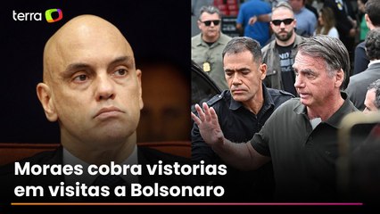 Moraes pede relatórios sobre carros que visitaram Bolsonaro em prisão domiciliar