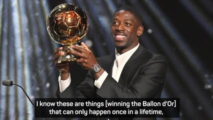 'Once in a lifetime' - Pacho 'very happy' with Dembele's Ballon d'Or win