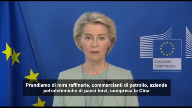 Von der Leyen su nuove sanzioni a Russia: è ora di chiudere il rubinetto