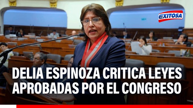 Delia Espinoza critica leyes aprobadas por el Congreso: En muchos delitos ya no se puede pedir prisión preventiva