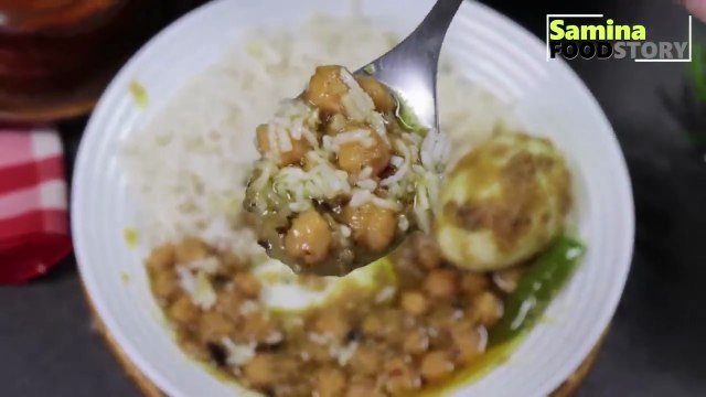Famous Lahori Cholay recipe,Lahori Chana Recipe,Anda Chanay Recipe by Samina Food Story (1)