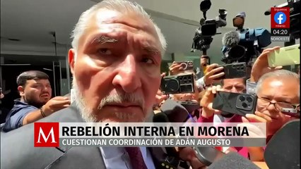Morena en el Senado ‘lee la cartilla’ a Adán Augusto López
