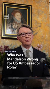 Why Was Mandelson Wrong for US Ambassador Role?