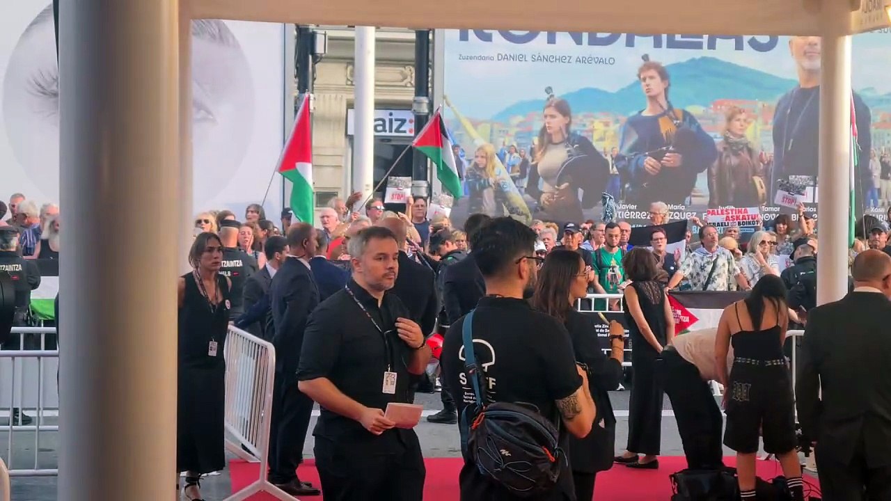 Concentración Palestina en el Zinemaldia