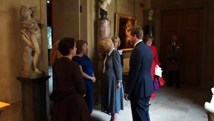 Queen Camilla attends Reading Room Festival at Chatsworth