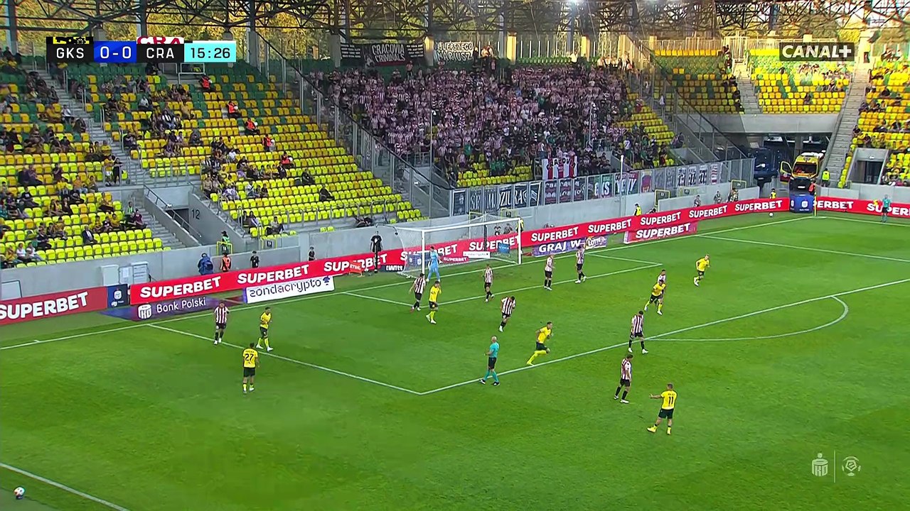 الدوري البولندي الممتاز   كاتوفيتشي – كراكوفيا  الأسبوع 8 الشوط الاول 2025-09-19