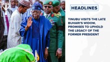 Tinubu visits the late Buhari's widow, promises to uphold the legacy of the former President