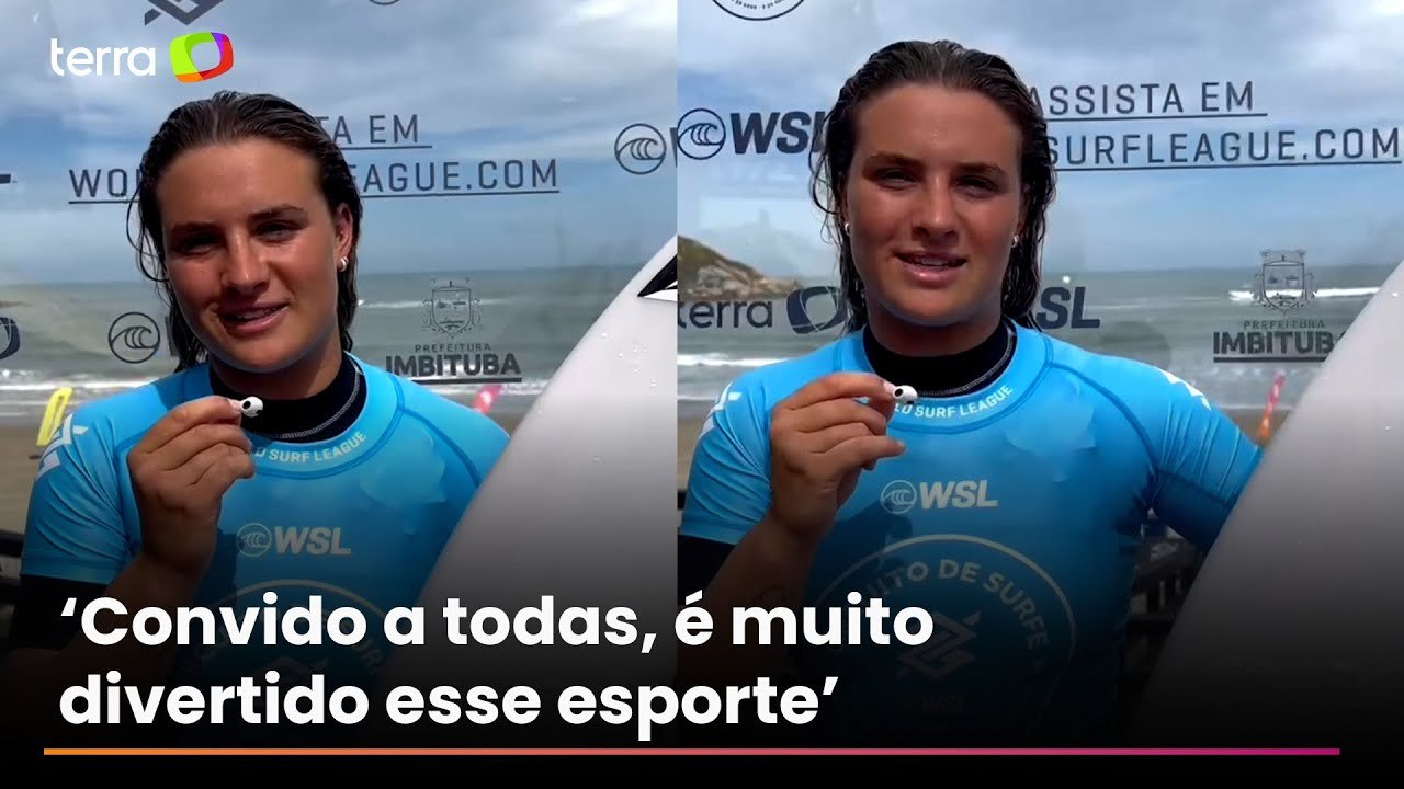 ‘Antes quase não tinham meninas na água’, diz Vera Jarisz sobre representatividade feminina no surfe