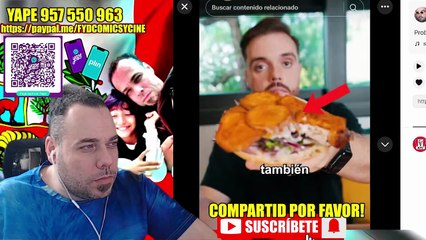 IBAI PRUEBA PAN CON CHICHARRON MARIO COLOMINA SARTEN DE ORO Y ESPAÑOLES ATACAN AL PERU Y ME ENFADO!