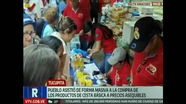Pueblo de Tucupita beneficiado con venta de alimentos y uniformes escolares a precios solidarios