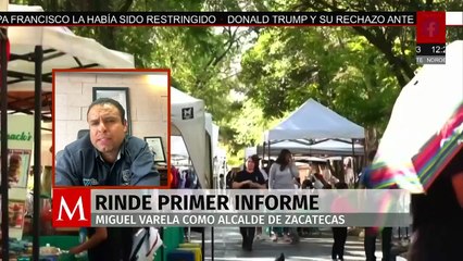 Alcalde de Zacatecas resalta policía turística y reforestación en su Primer Informe