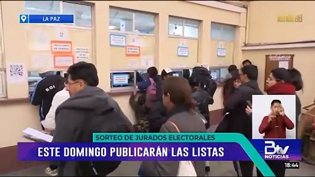TSE publicará este domingo la lista oficial de jurados electorales sorteados