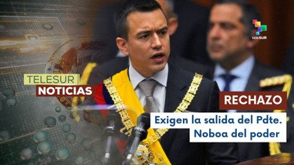 Pdte. Noboa fue declarado como persona non grata en la ciudad de Latacunga