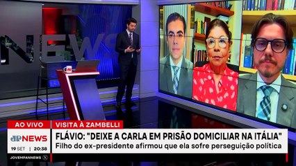 Flávio Bolsonaro visita Zambelli na Itália e fala em “perseguição política”; especialistas comentam