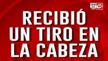 Recibió un tiro en la cabeza