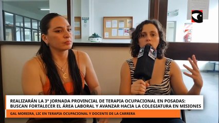 Realizarán la 3° Jornada provincial de Terapia Ocupacional en Posadas