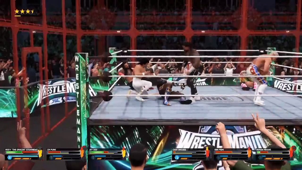 wwe 2k25 Hell in a cell fight wwe