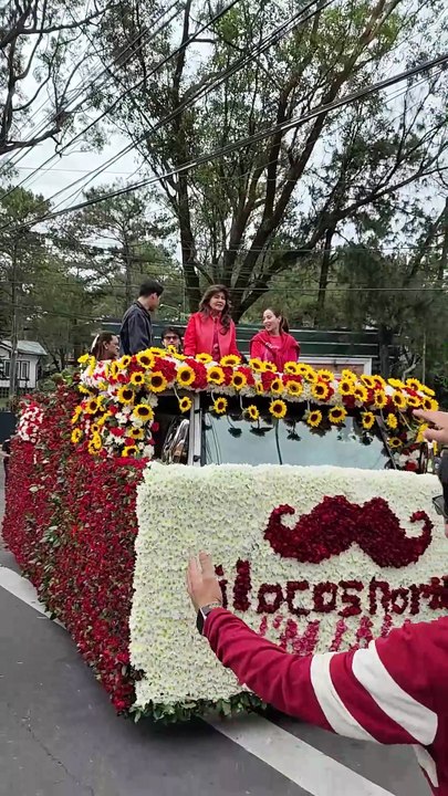 Imee Marcos, Cristine Reyes, McCoy De Leon, Ella Cruz, Float Parade Panagbenga Festival 2025