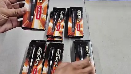 Unboxing & Review of Unomax Turbo Glide Anodized Retractable Ball Pen | Smooth Writing Test