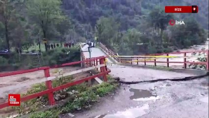 Rize'de yağış aralıksız devam ediyor