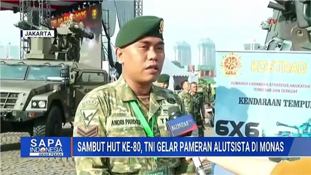 [FULL] Penampakan Alutsista TNI Dipamerkan di Monas Jakarta Jelang Hut ke-80 | SAPA PAGI
