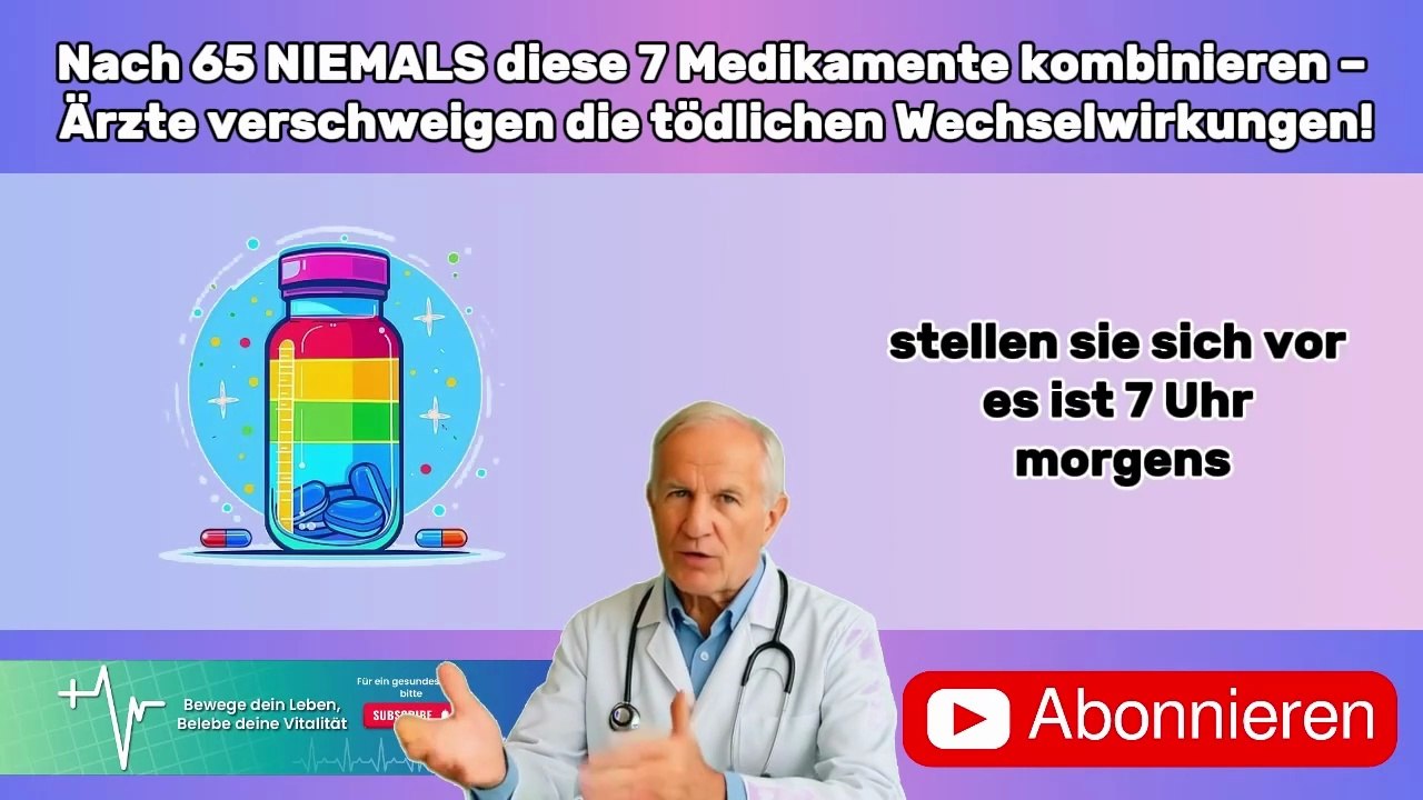 Nach 65 NIEMALS diese 7 Medikamente kombinieren – Ärzte verschweigen die tödlichen Wechselwirkungen!