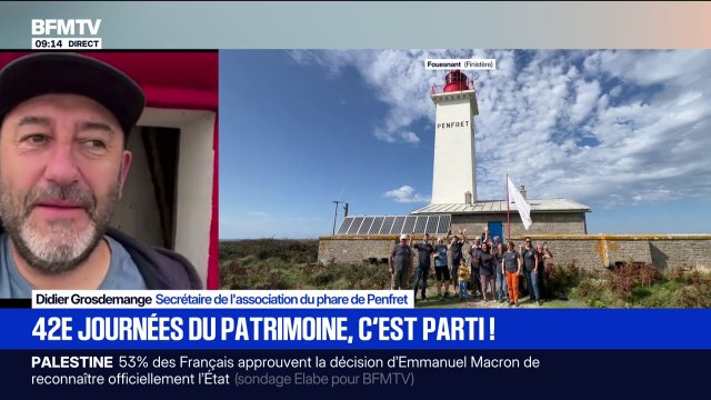 Journées du patrimoine: le phare de Penfret, dans l'archipel des Glénan, dans le Finistère, ouvre ses portes au public