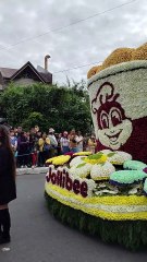 Jollibee Float Parade in Panagbenga Flower Festival, Baguio Philippines 2025