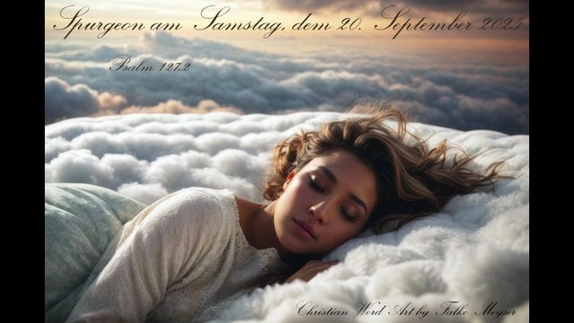 Spurgeon am Samstag, dem 20. September 2025, zu Psalm 127,2