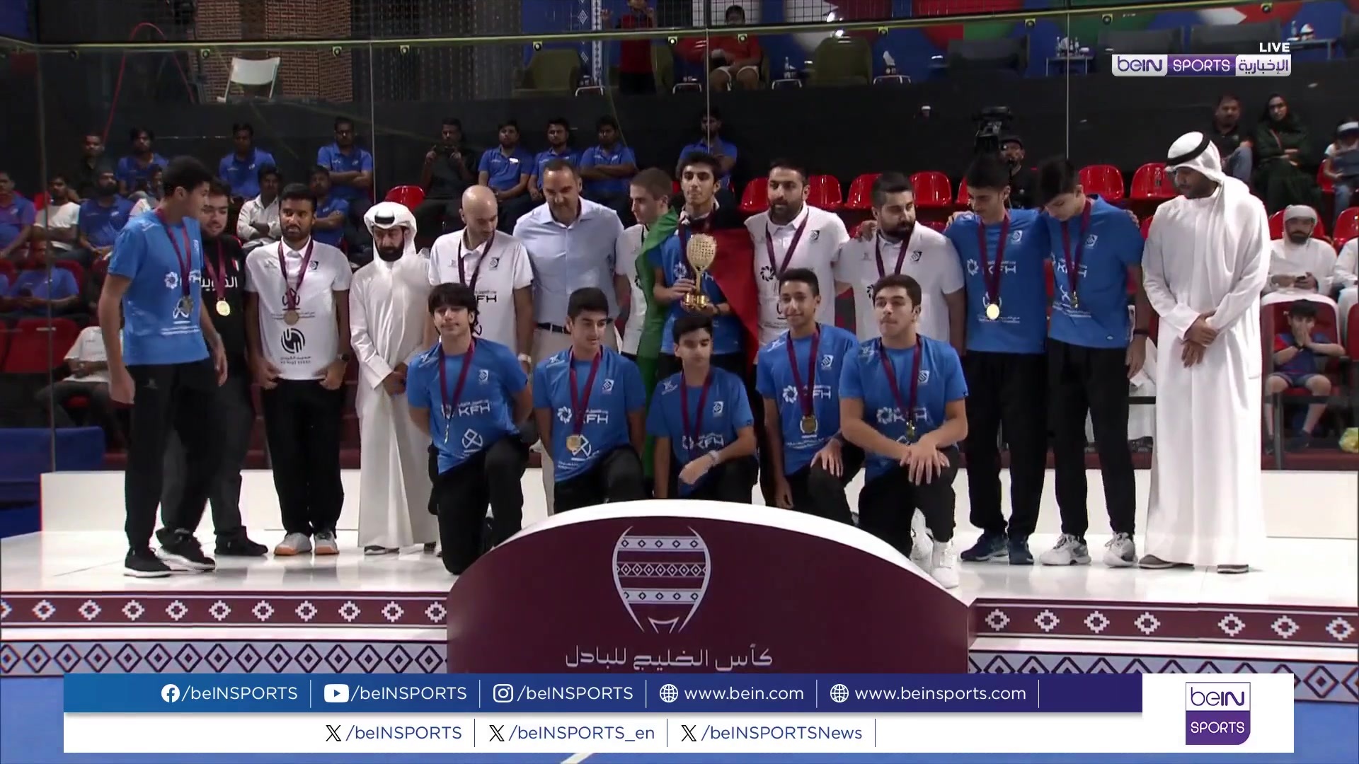 المنتخب الإماراتي يفوز بلقب كأس الخليج العربي للبادل