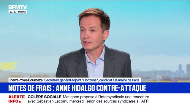 Notes de frais d'Anne Hidalgo: Chaque euro d'argent public doit être tracé , avance Pierre-Yves Bournazel, secrétaire général adjoint Horizons et candidat à la mairie de Paris