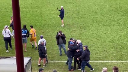 Siren sounds on Eaglehawk's 2025 BFNL grand final win.