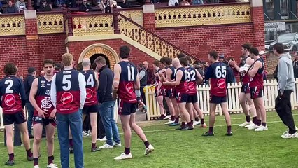 2025 BFNL grand final: Sandhurst runs onto QEO.