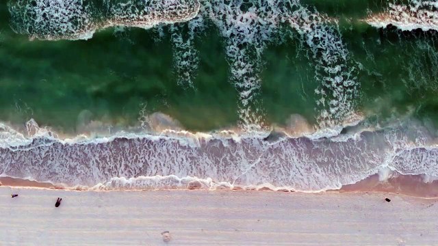 Blue Minimalist Nature Ocean Wave Animated Zoom Virtual Background