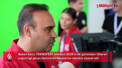 Bakan Kacır, Demirören Medya'nın standını ziyaret etti