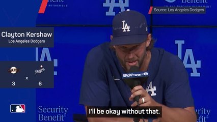 Kershaw fights back the tears after announcing retirement