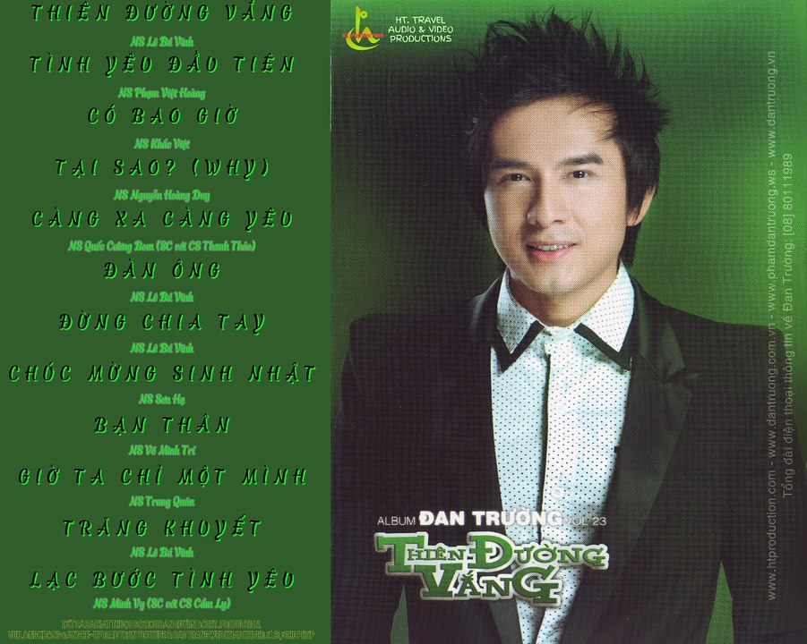Album CD Đan Trường Vol.23 - Thiên Đường Vắng (2010)