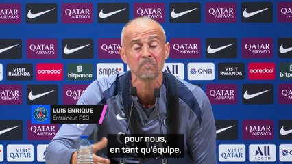 Luis Enrique : "C'est beau de calmer un stade !"