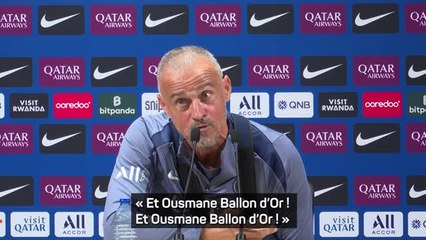 PSG - Quand Luis Enrique chante "Ousmane Ballon d’Or !"