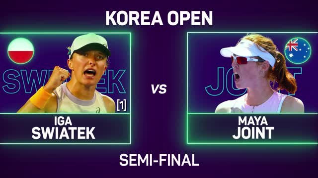 Swiatek eases past Joint to reach Korea Open final