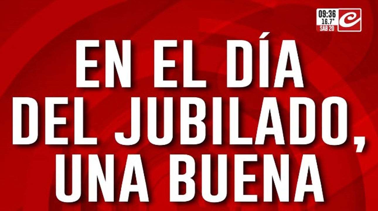 Día de los jubilados con buenas noticias... ¿se viene un aumento para todos?